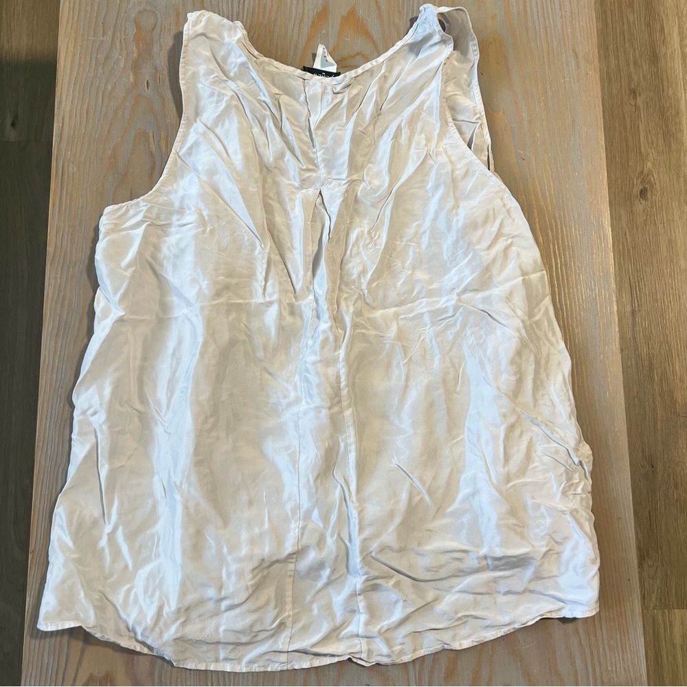 J Crew silk shell button down blouse tank top size XL - Picture 6 of 6